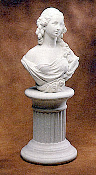 Busto di donna + colonna in resina