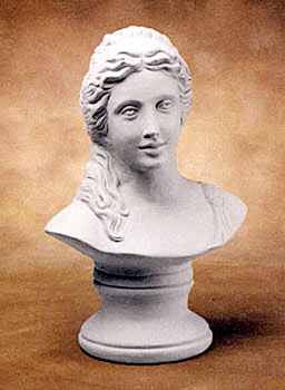 Busto di donna in resina