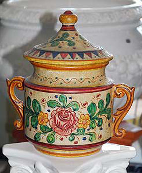 Vasi decorati in ceramica